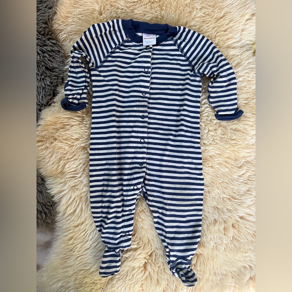 Hanna Andersson stripy footie
